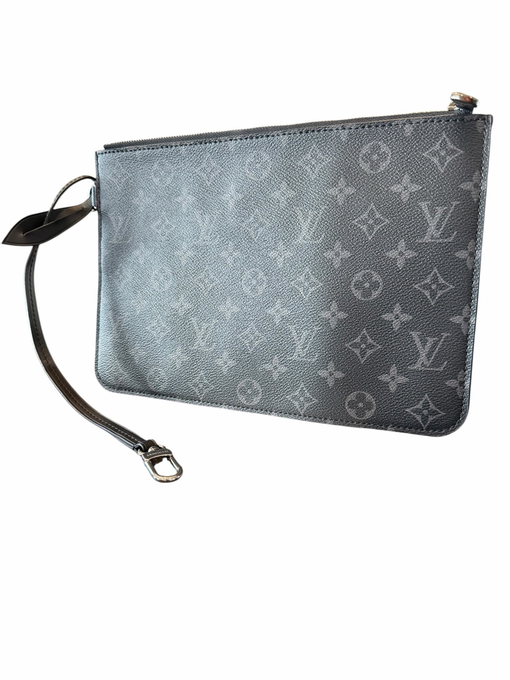 Louis Vuitton Black Leather Paris Made In Spain Interior Label
